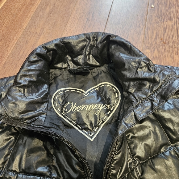 Girls Obermeyer Black Down Jacket XL - Picture 2 of 2